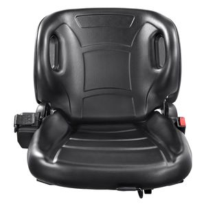 Siège universel réglable en inclinaison pour chariot élévateur et tracteur avec micro-interrupteur de ceinture de sécurité et suspension confortable - Product Image 1