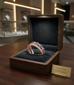 Anillo de Compromiso Vintage de Plata de Ley con Baño de Oro Rosa de 18K, Diamantes CZ con Engaste en Canal y Patrón de Cierre, para Bodas y Ocasiones Especiales - Product Image 5