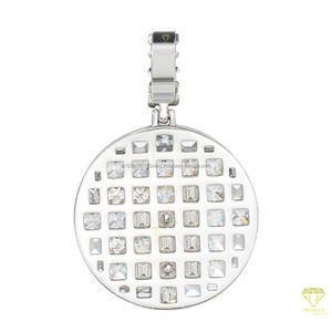 Colgante de Lujo San Miguel con Diamante Cultivado en Laboratorio, Diseño de Collar de Joyería Urbana Hip Hop - Product Image 2