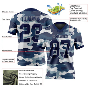 Maillot de football américain abstrait personnalisé unisexe, imprimé par sublimation, col en V, manches courtes, tissu respirant à séchage rapide, été - Product Image 2