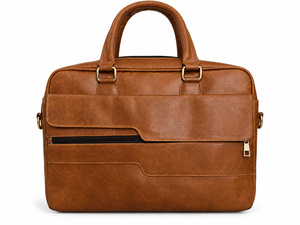 India Wholesale High Quality Genuine Leather <b>Laptop</b> Messenger <b>Bag</b> Zipper Waterproof <b>14</b> Inch for Travel Work Outdoor Use for Men - Product Image 6