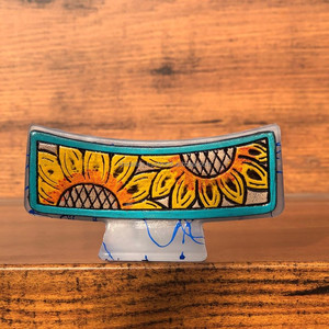 Pinzas para el pelo de cuero grabadas hechas a mano con estilo occidental para mujer - Product Image 3