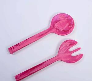 HANDMADE CUSTOMIZED SIZE DESIGN and COLOR SALAD SERVER, HOT SELLING RESIN CUTLERY in WHOLESALE <b>MIRRORED</b> STEEL - Product Image 4