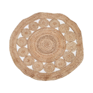 4ft Écologique Réversible Tressé Jute Tapis 100% Naturel Ferme Style Tapis Ensemble pour Chambre Cuisine Salon - Product Image 4