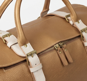 Correas de Hombro Ajustables de Cuero con Gancho y Hebilla de Latón para Bolsos de Lona, Bolsa de Lona de Cuero con Cremallera y Correa de Hombro Ajustable - Product Image 4