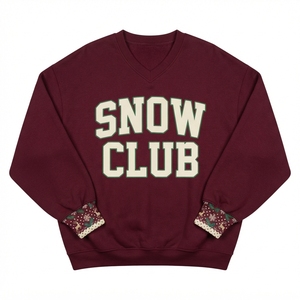 Women's Christmas V Neck Pullover Long Sleeve Festive Graphic Sweatshirt Holiday Casual Winter Clothing Printed Cuff Long Sleeve - Product Image 2