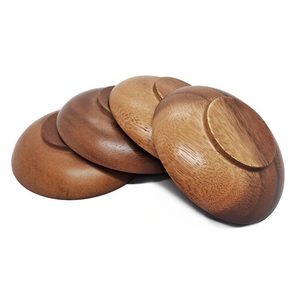 Bol en bois rond en acacia pour olives, condiments, sauces, noix, bonbons, fruits, apéritifs, collations, style calebasse, bol de service - Product Image 2