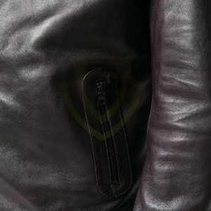 แจ็คเก็ตหนังแท้ผู้ชายแบบขายส่ง ออกแบบตามสั่ง แจ็คเก็ตหนังแท้ผู้ชายสำหรับฤดูหนาว - Product Image 5
