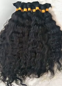 ASK HAIR ENTERPRISE ผมแท้ธรรมชาติ 100% แบบอินเดีย เรมี่  ดัดลอนสีดำ  หรูหรา  มีสไตล์  ต่อผมแบบดับเบิ้ลเวฟท์  นุ่มสลวย - Product Image 4