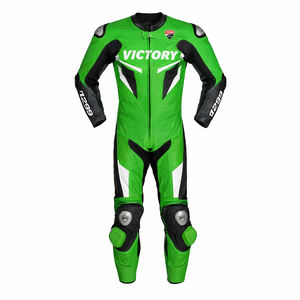 Traje de Motociclismo de Cuero Personalizado con Logotipo para Hombre, Conjunto de Chaqueta y Pantalones de Motociclismo de 1 Pieza, Protección con Armadura CE, Traje de Moto OEM ODM - Product Image 4