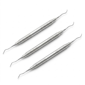 Spatules dentaires en résine pour composites, tête en acier inoxydable, manche épais, poignée ergonomique, manuel, orthodontie dentaire - Product Image 5