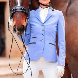 Chaqueta de Equitación Cómoda para Mujer - Chaqueta de Competición Elegante y Ligera de Spandex/Nylon Satinado para Eventos Ecuestres - Product Image 5