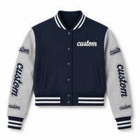 Veste de baseball universitaire style varsity moderne, broderie personnalisée, OEM, vêtements de sport urbains, toile imperméable toutes saisons