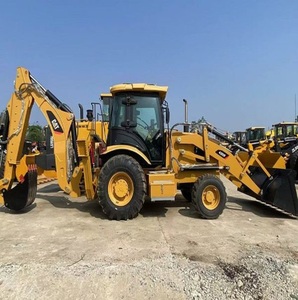 รถตักล้อยาง Cat 428F2 มินิโหลดเดอร์ 8001-10000 ชั่วโมง ใช้งานแล้ว รถแบคโฮ รถตักหน้า-หลัง รถแทรกเตอร์ตัก 10 ตัน ปั๊มไฮดรอลิก เกียร์ เครื่องยนต์ - Product Image 1