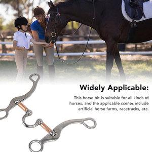 Stainless Steel Horse Bit With Copper <b>Roller</b> <b>Joint</b> Western Riding Equipment Sliding <b>roller</b> horse bit with <b>roller</b> Durable - Product Image 4