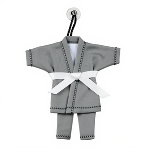 Llavero Mini Gi de Estilo Moderno para Artes Marciales, BJJ, Jiu Jitsu, Karate, Taekwondo, Judo, con Diseño de Hilo Bordado Personalizado - Product Image 2