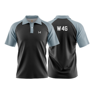 เสื้อโปโลผู้ชายผ้าผสมโพลีเอสเตอร์และคอตตอนถักแบบระบายอากาศได้ดี พิมพ์ลายโลโก้ด้านหน้า แขนสั้น แบบยูนิเซ็กซ์ พิมพ์ลายด้วยเทคนิคการถ่ายเทความร้อน - Product Image 1