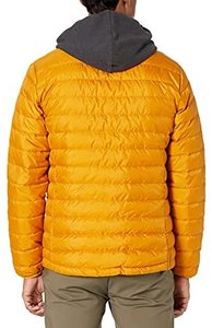 Blouson d'hiver matelassé à capuche personnalisé pour homme avec gilet sans manches en toile à col montant et poches latérales zippées - Product Image 2