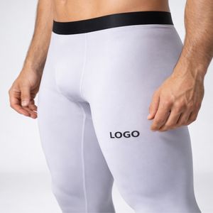 Leggings de Compresión de Alta Calidad para Hombre, Transpirables, Cintura Elástica, Ropa Deportiva para Gimnasio, Tela Premium de Algodón/Fibra de Bambú - Product Image 5
