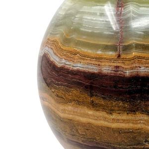 2026 Vente en gros de grandes dalles modernes et antiques en onyx et pierre naturelle de luxe, polies en forme de boule, pour usage en cuisine, personnalisables, de meilleure qualité - Product Image 2