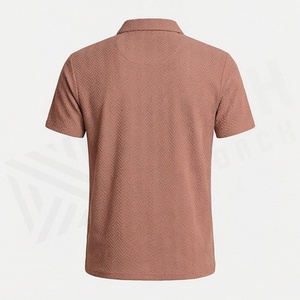 Vente en gros de polos pour hommes sur mesure avec logo imprimé, nouveau design, couleur unie, tissu tricoté, fabriqué au Pakistan - Product Image 2