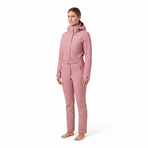 Mono de esquí de una pieza para mujer, impermeable, cortavientos, cálido, con capucha, para invierno y actividades al aire libre - Product Image 4