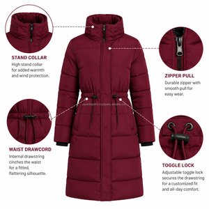 Chaqueta Larga de Invierno para Hombre, Chaqueta Acolchada Gruesa de Primera Calidad, Parka Térmica para Exteriores, Impermeable y Resistente al Viento, Venta al por Mayor - Product Image 6