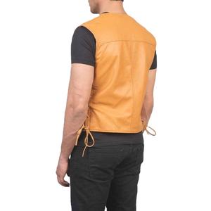 Chaleco de Cuero para Hombre con Cuello en V, Transpirable, de Secado Rápido, Ropa Exterior Informal para Invierno, Servicio OEM Disponible - Product Image 5