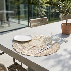 Tovagliette Maui di Mode Living, Resistenti ed Eleganti in Stile Bohémien, Reversibili ed Ecologiche, Fatte a Mano per la Tavola di Casa - Product Image 1