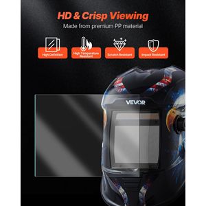 20 Pezzi Coprilente Protettivo Trasparente di Ricambio 12x12 cm per Caschi da Saldatura Compatibile con Modello C - Product Image 4