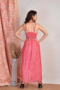 Bohemian Silk Maxi <b>Dress</b> for Women Floral Printed Summer <b>Dress</b> Comfortable Beachwear <b>Dress</b> at Wholesales Price Bulk Export - Product Image 2