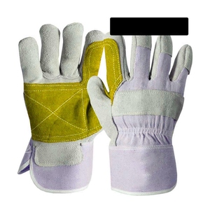 Canadian Heavy-Duty Rigger Gloves Cowhide Split Leather Industrial Safety Construction Reinforced Hand <b>Arm</b> Protection - Product Image 5