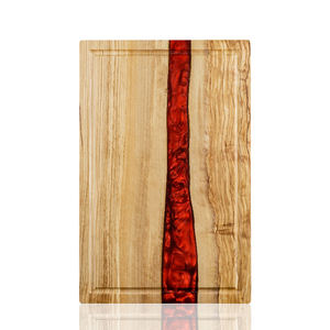 Planche à découper en bois et résine époxy de style nouveau, écologique, réutilisable, pour la maison, l'hôtel, le restaurant - Product Image 4