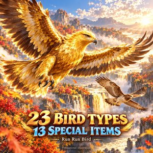 Kit de jeu d'arcade sur le thème des oiseaux VGAME Run Run Bird 5.6 avec 23 types d'oiseaux et 13 articles spéciaux - Product Image 5