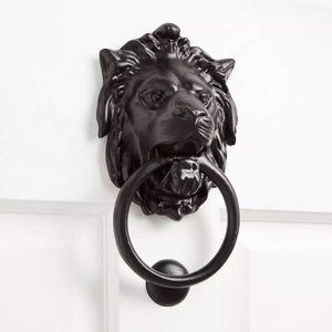 Meilleur produit : sonnette de porte en fer, finition noire, pour la décoration de la maison, de l'agence ou de la porte d'entrée, accessoire durable pour porte, design élégant. - Product Image 1