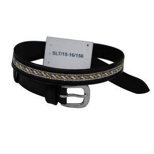 Cinturones de estilo casual de cuero indio puro con acero para hebilla - Product Image 1