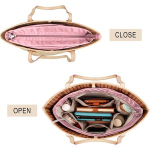 Organizer per Borsa da Donna con 14 Tasche e Cerniera, Inserto per Borsetta, Accessorio per Borsa a Mano - Product Image 3