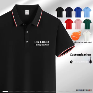 เสื้อโปโลชายลายทางตัดกัน รุ่นใหม่ 2k26 แขนสั้น พรีเมียม สวมใส่สบาย เหมาะสำหรับกอล์ฟและชุดทำงาน - Product Image 3
