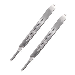 Manche de scalpel pour instruments chirurgicaux vétérinaires avec lame pour procédure sur tissus mous animaux - Product Image 4
