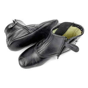 Calcetines de cuero para hombre, suela gruesa, con cremallera, térmicos, transpirables, ecológicos, con diseño de letras, cómodos y duraderos - Product Image 4