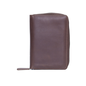 Custom Logo Genuine Leather <b>Zip</b> Around Long <b>Wallet</b> RFID Travel Organizer Men's Leather Clutch <b>Wallet</b> OEM ODM Manufacturer - Product Image 3