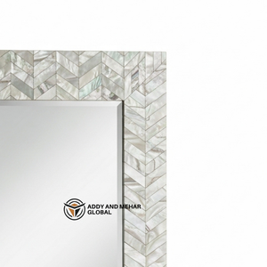 Espejo Decorativo de Pared Hecho a Mano con Incrustaciones de Madreperla de Alta Gama para Exportación - Product Image 2
