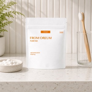 ยาสีฟันเม็ดรสส้มเชจู จากโอเรียม ยาสีฟันแบบเม็ดสำหรับเดินทาง รสส้ม ชนิดเติมในซอง เพื่อความสดชื่นในช่องปาก - Product Image 2