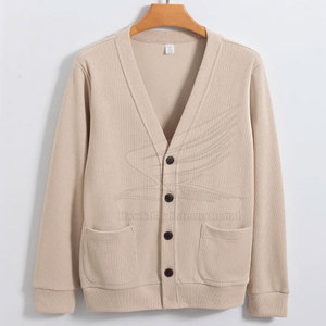 Suéter Cárdigan de Invierno para Hombre, 100% Algodón de Alta Densidad, Transpirable, con Logotipo Frontal, Cálido y de Alta Calidad - Product Image 4
