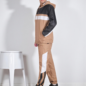 Ensemble de sport 2 pièces pour homme, imperméable et respirant, avec capuche, haut à manches longues zippé et pantalon, idéal pour l'hiver (Marque Blanche) - Product Image 4