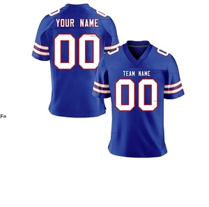 Maillot de football américain personnalisé en mesh avec nom et numéro d'équipe brodés, grande taille, uniforme de sport respirant - Product Image 4