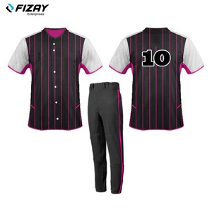 Custom Made High Quality New <b>Model</b> Design Your <b>Own</b> Softball Half Sleeve Baseball Uniform for Sports Team - Product Image 4