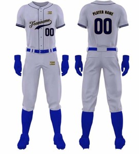 Conjunto de Pantalones Cortos y Camiseta de Béisbol Personalizados Unisex con Estampado por Transferencia Térmica, Transpirables, de Secado Rápido, Antibacterianos, para Equipo, Invierno - Product Image 1