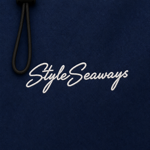 StyleSeaways Herren-Windjacke mit Kapuze, Marineblau, winddicht, mit Reißverschluss und Kordelzug, Wander-Windjacke für den Frühling - Product Image 4