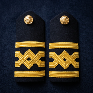 Épaulettes Officielles Unisexe en Tissu Noir Respirant avec Broderie Dorée – Insignes d'Uniforme de Haute Qualité Taille Adulte - Product Image 2